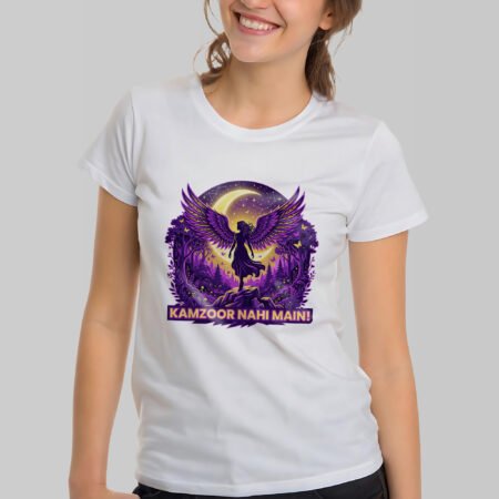 The "Kamzoor Nahi Main" Empowerment Graphic T-Shirt – Premium Neo-Traditional Tee