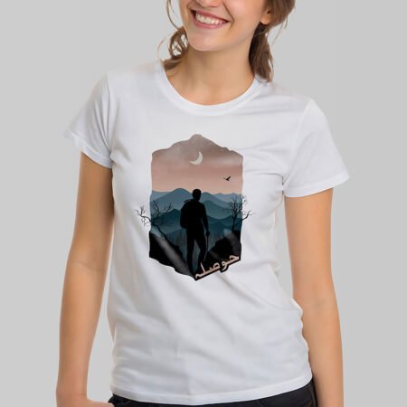 The "Hausla" Nomad Graphic T-Shirt – Premium Neo-Traditional Tee (Women's Edition)