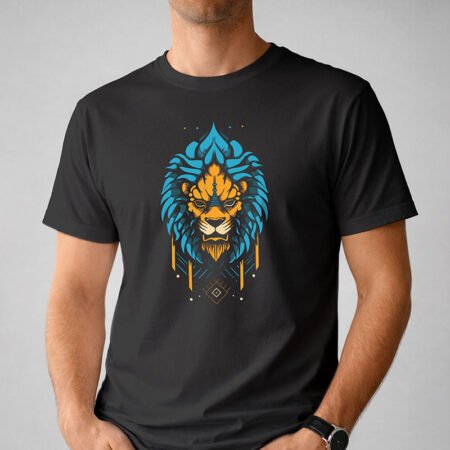 The Regal Lion Graphic T-Shirt – Premium Neo-Traditional Tee