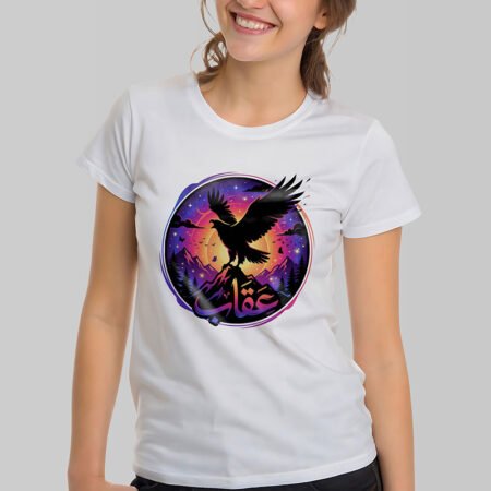 The "Uqaab" Eagle Graphic T-Shirt – Premium Neo-Traditional Tee